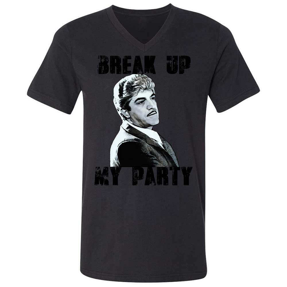 Unisex V-Neck T-Shirt - C1PTR55T - Black - 11