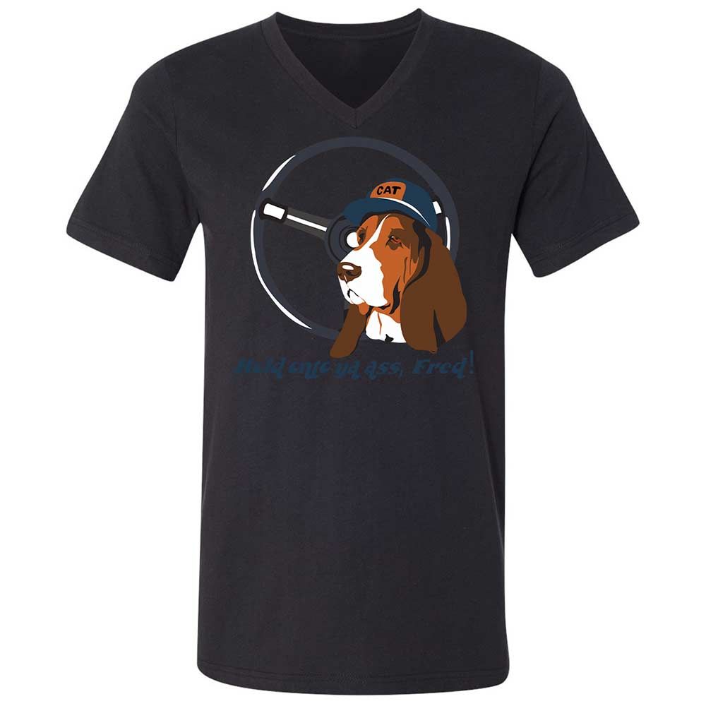 Unisex V-Neck T-Shirt - TGQK1EWD - Black - 11