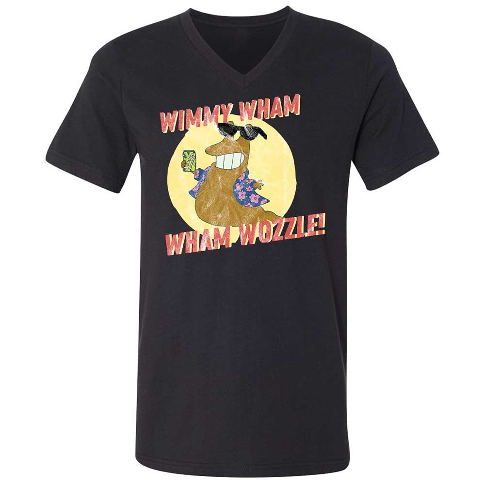 Unisex V-Neck T-Shirt - QJLGWT5A - Black - 11