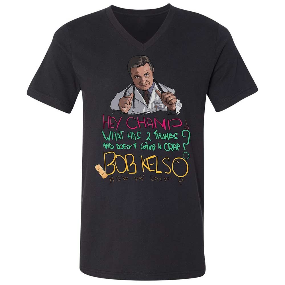 Unisex V-Neck T-Shirt - E8DT6LR6 - Black - 11