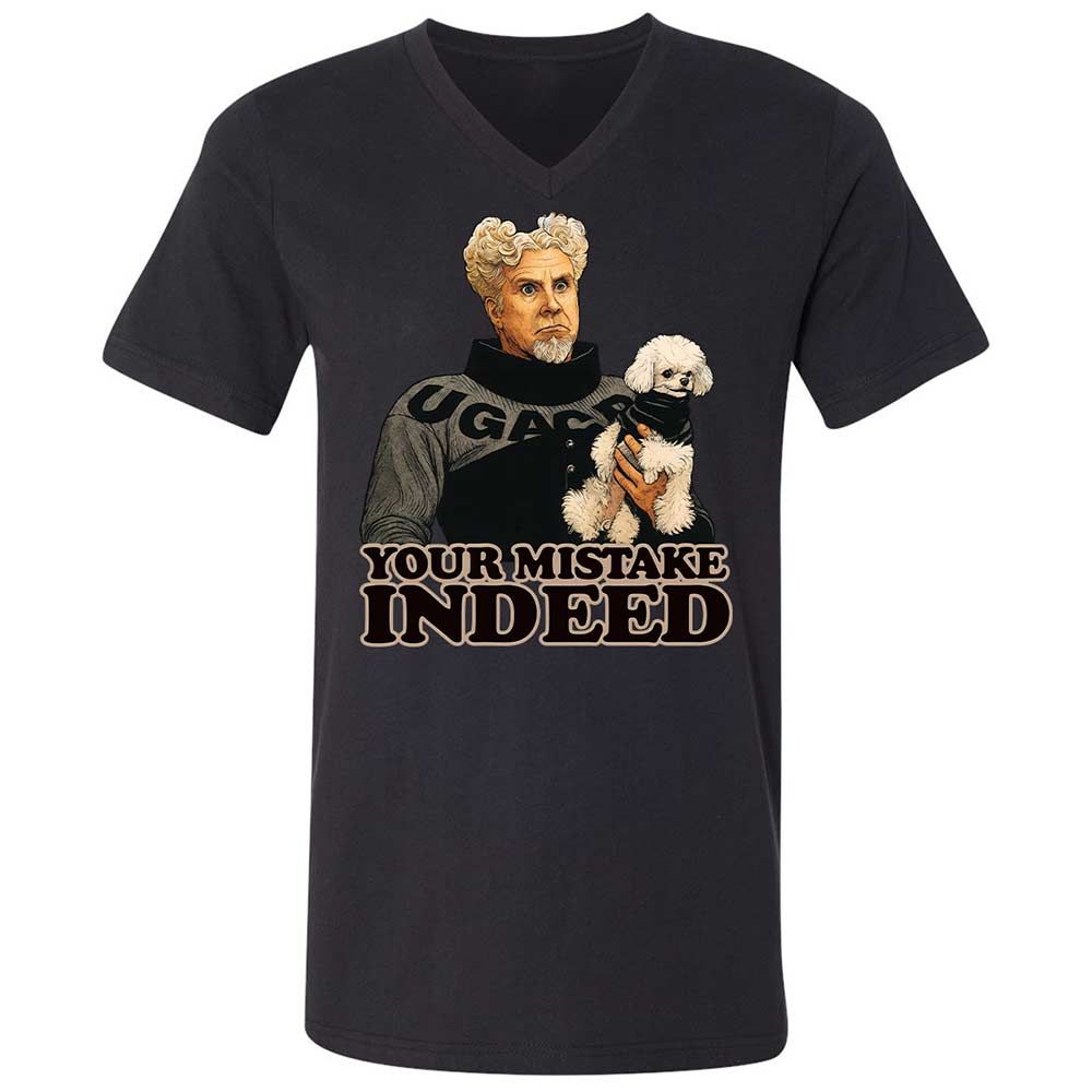 Unisex V-Neck T-Shirt - R2H6GNGE - Black - 11