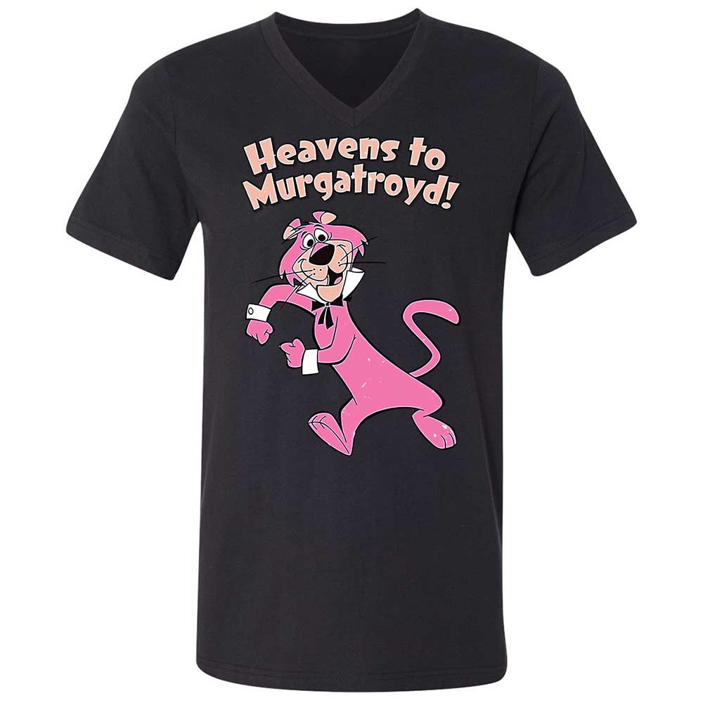 Unisex V-Neck T-Shirt - B38X9X74 - Black - 11