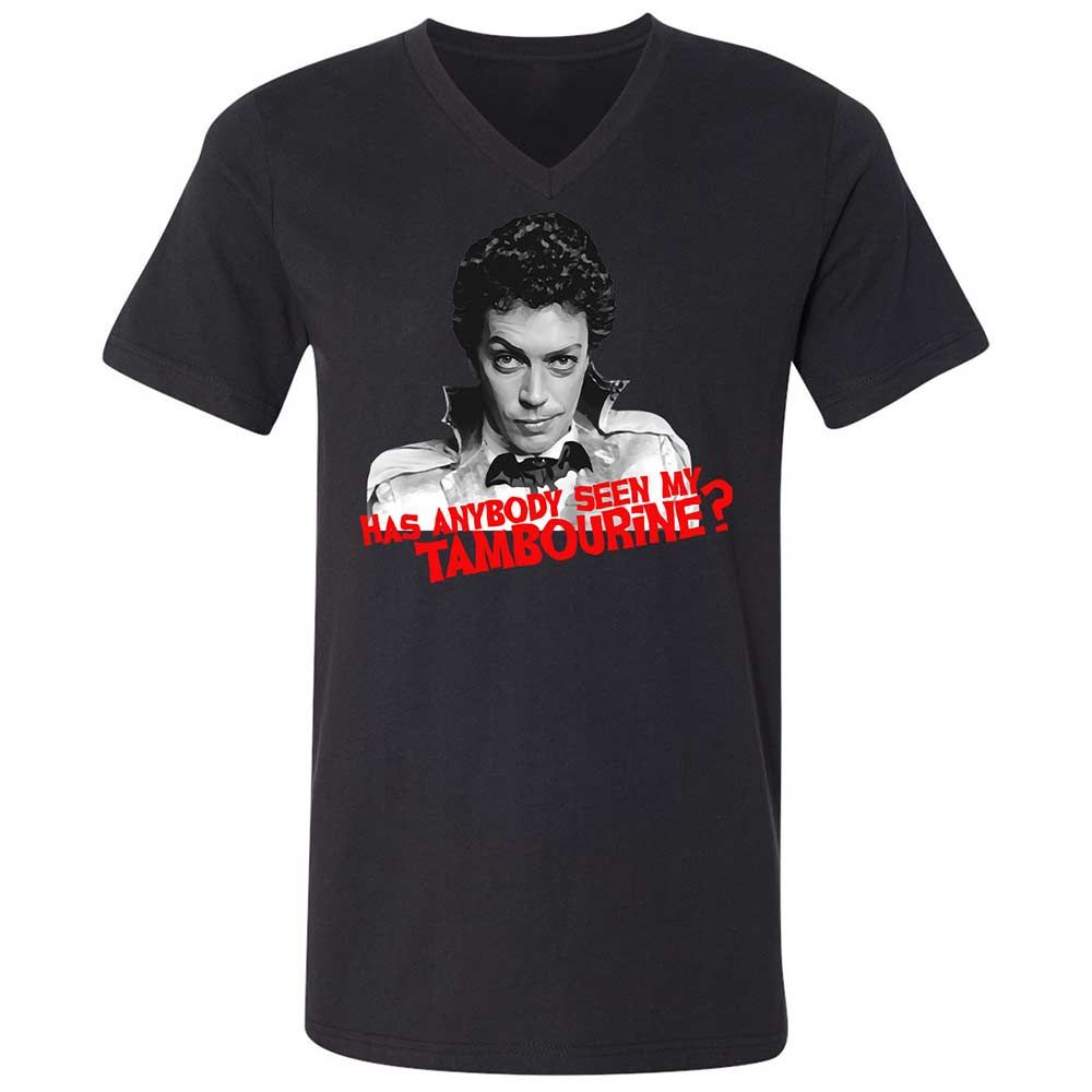 Unisex V-Neck T-Shirt - PD4KQ483 - Black - 11