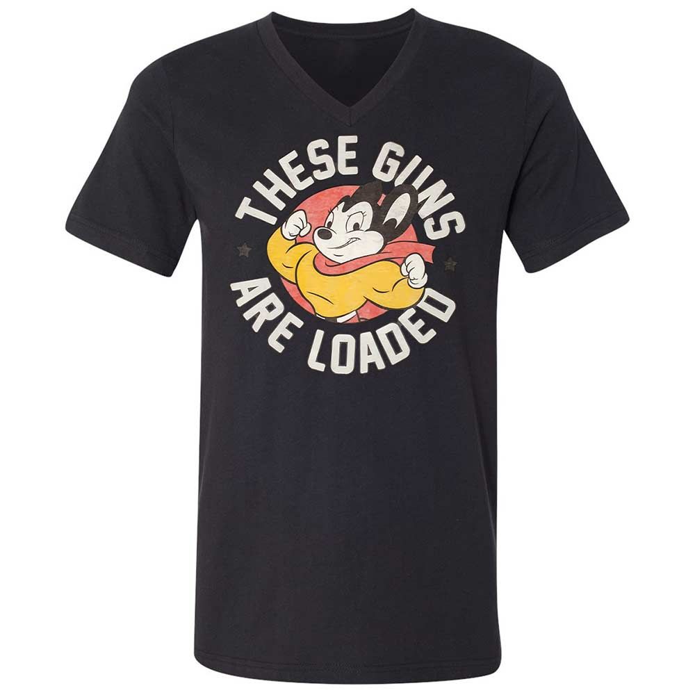 Unisex V-Neck T-Shirt - 5M86JP9M - Black - 11