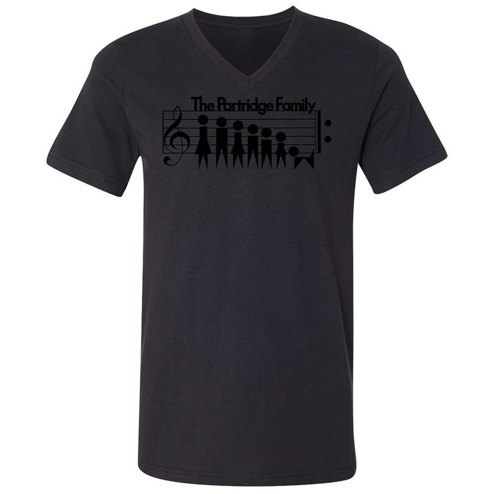 Unisex V-Neck T-Shirt - H9YLNGF9 - Black - 11