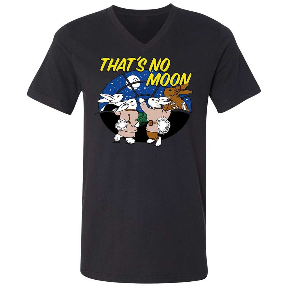 Unisex V-Neck T-Shirt - White - Black - 11