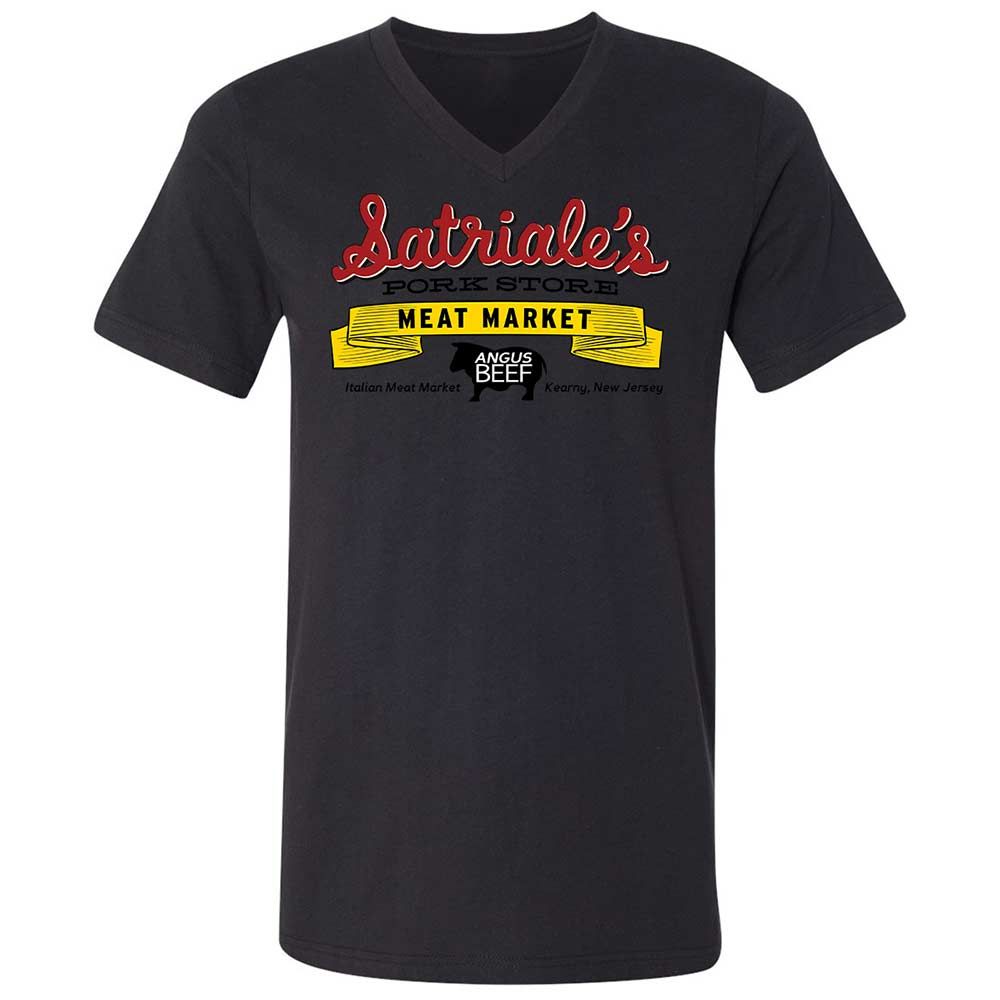 Unisex V-Neck T-Shirt - 7YVHJUXG - Black - 11