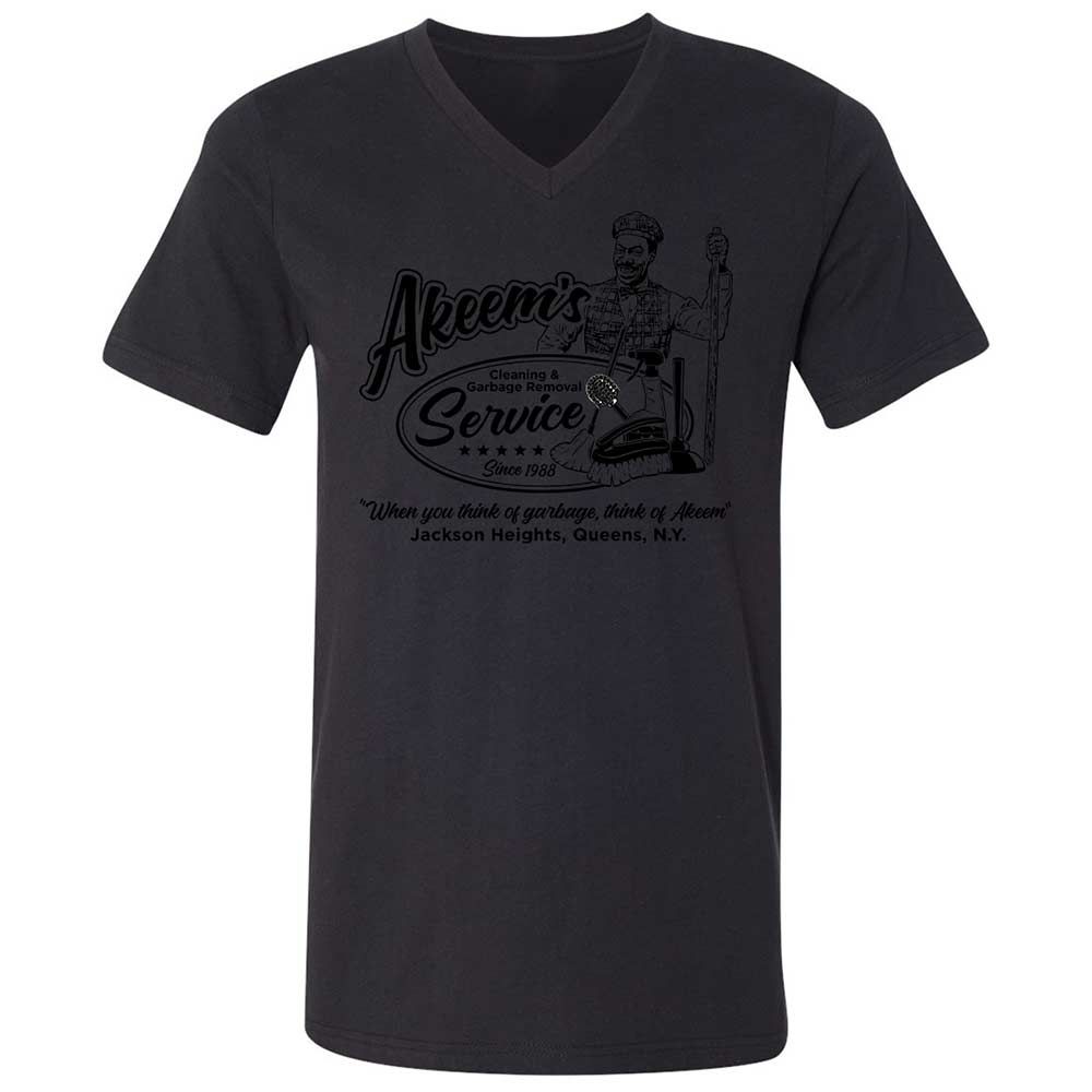 Unisex V-Neck T-Shirt - Q2JNT3ZA - Black - 11