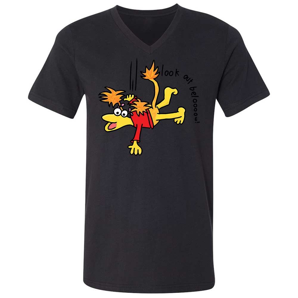 Unisex V-Neck T-Shirt - AL9FUKSR - Black - 11