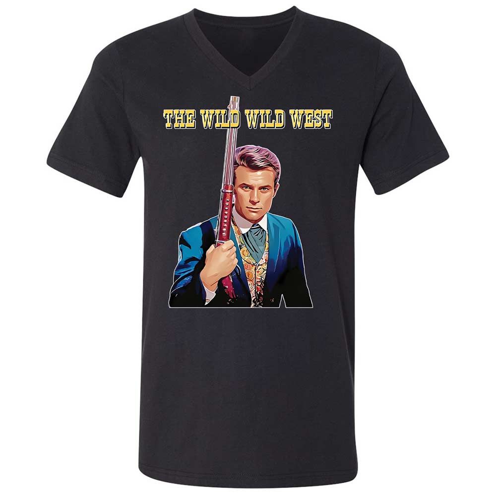 Unisex V-Neck T-Shirt - SCX542QR - Black - 11