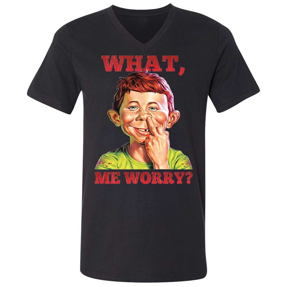Unisex V-Neck T-Shirt - TX5KPFR3 - Black - 11