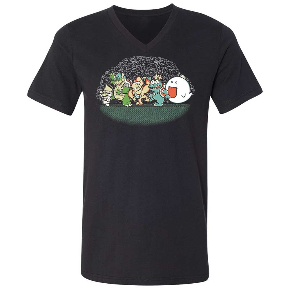 Unisex V-Neck T-Shirt - 4QJGUB1S - Black - 11