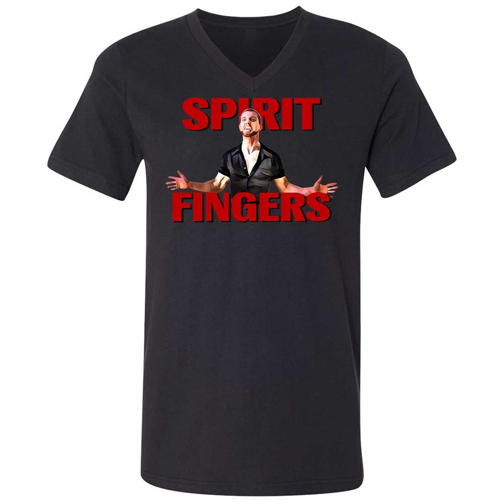 Unisex V-Neck T-Shirt - 4RKQZY3T - Black - 11