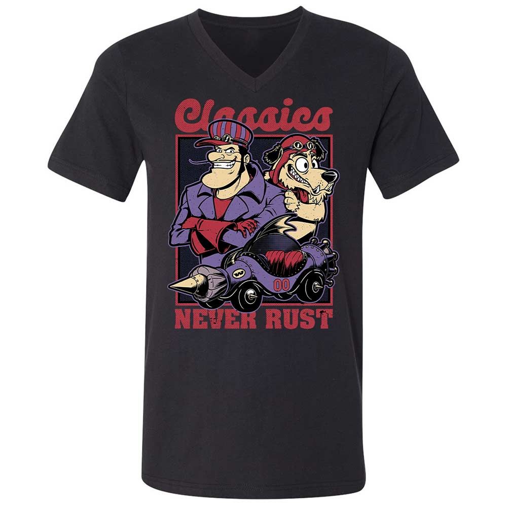 Unisex V-Neck T-Shirt - RBGTEHSV - Black - 11