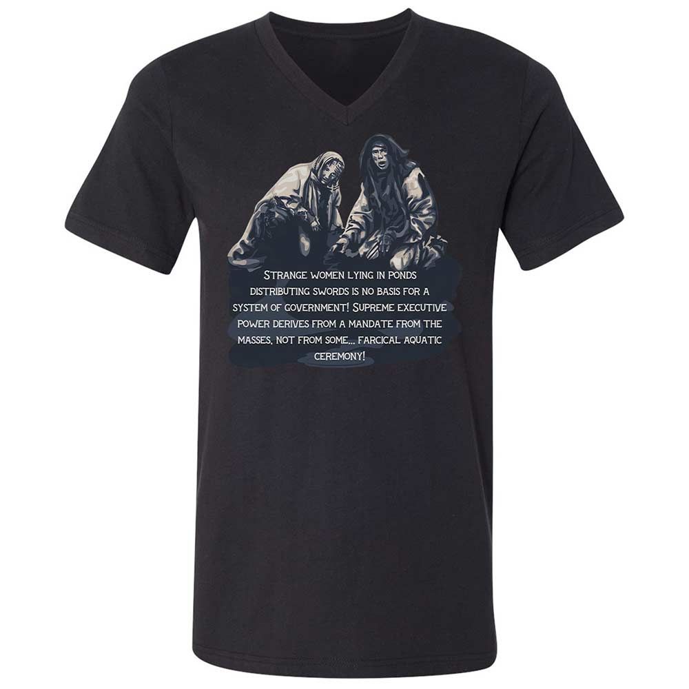 Unisex V-Neck T-Shirt - DT2AFJS4 - Black - 11