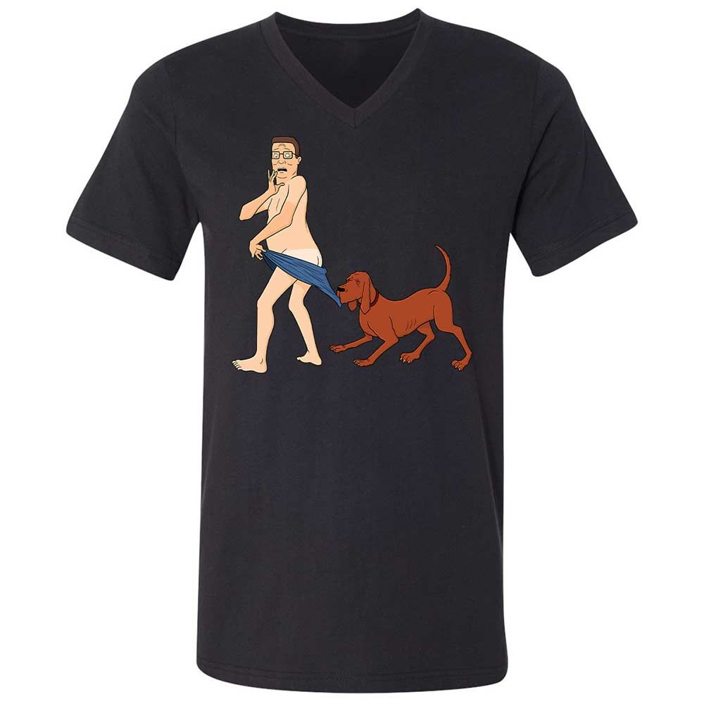Unisex V-Neck T-Shirt - 4M2FP7QQ - Black - 11