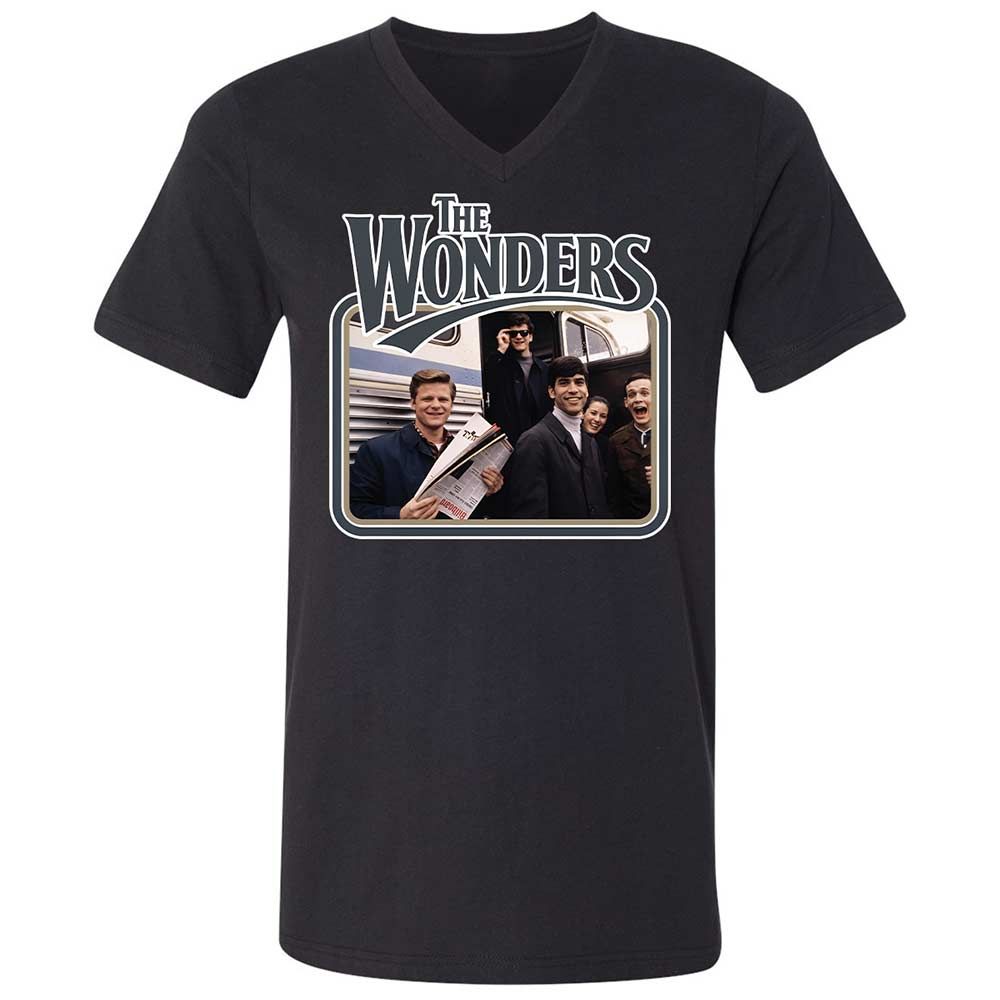 Unisex V-Neck T-Shirt - TFHA8KSS - Black - 11