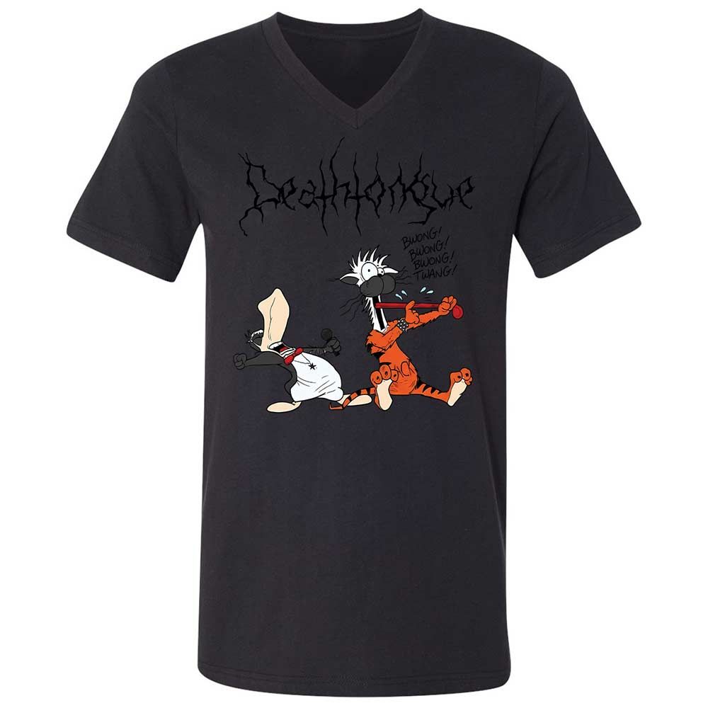 Unisex V-Neck T-Shirt - BV5STU4C - Black - 11