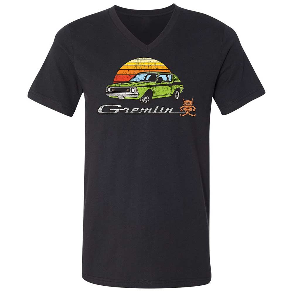 Unisex V-Neck T-Shirt - 1CVLH8DY - Black - 11