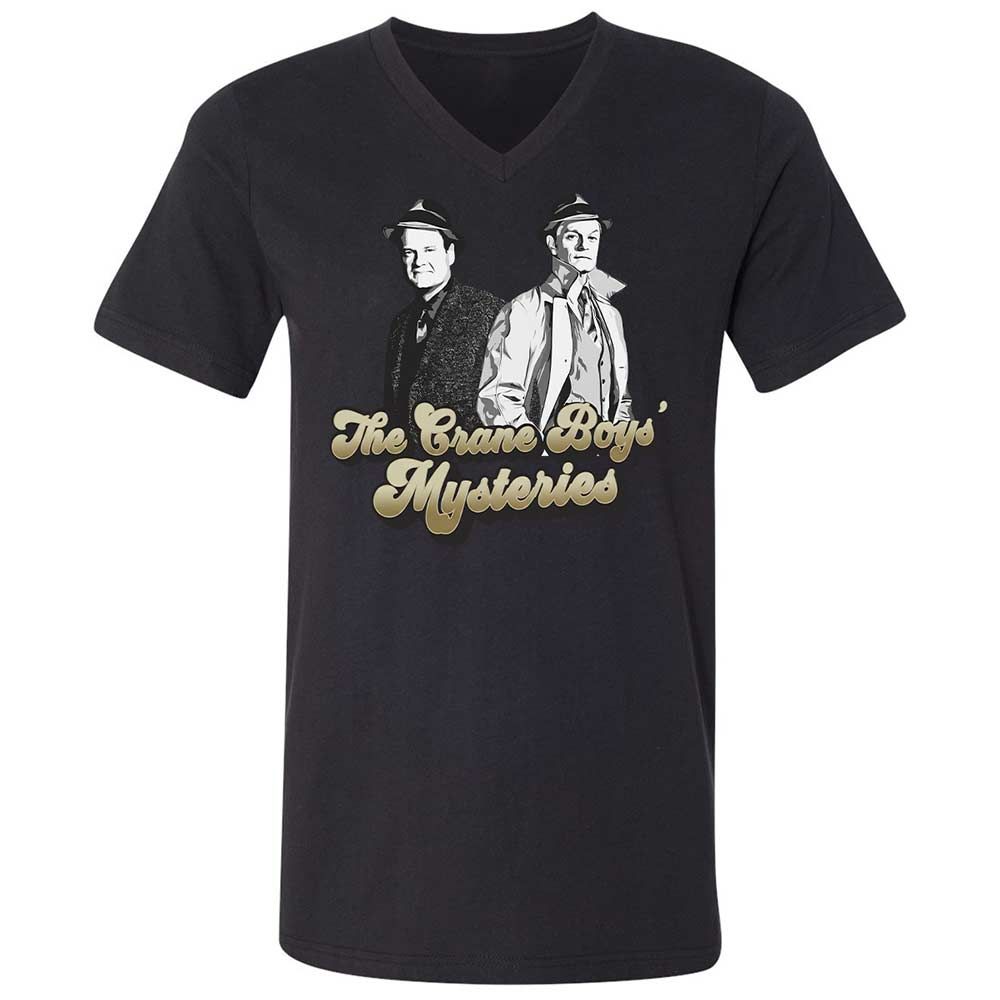 Unisex V-Neck T-Shirt - 35D6P8BD - Black - 11
