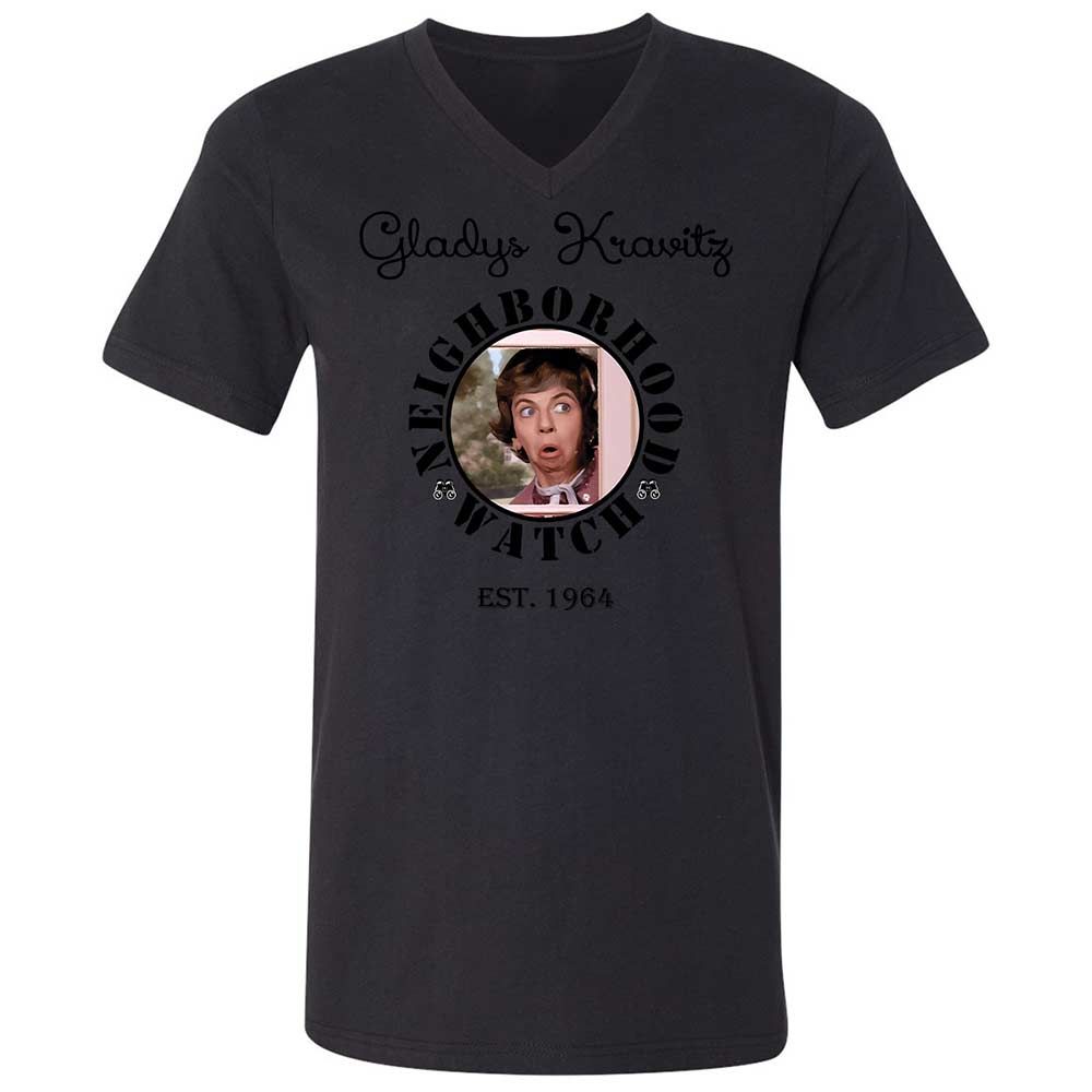 Unisex V-Neck T-Shirt - TAZQTQEM - Black - 11