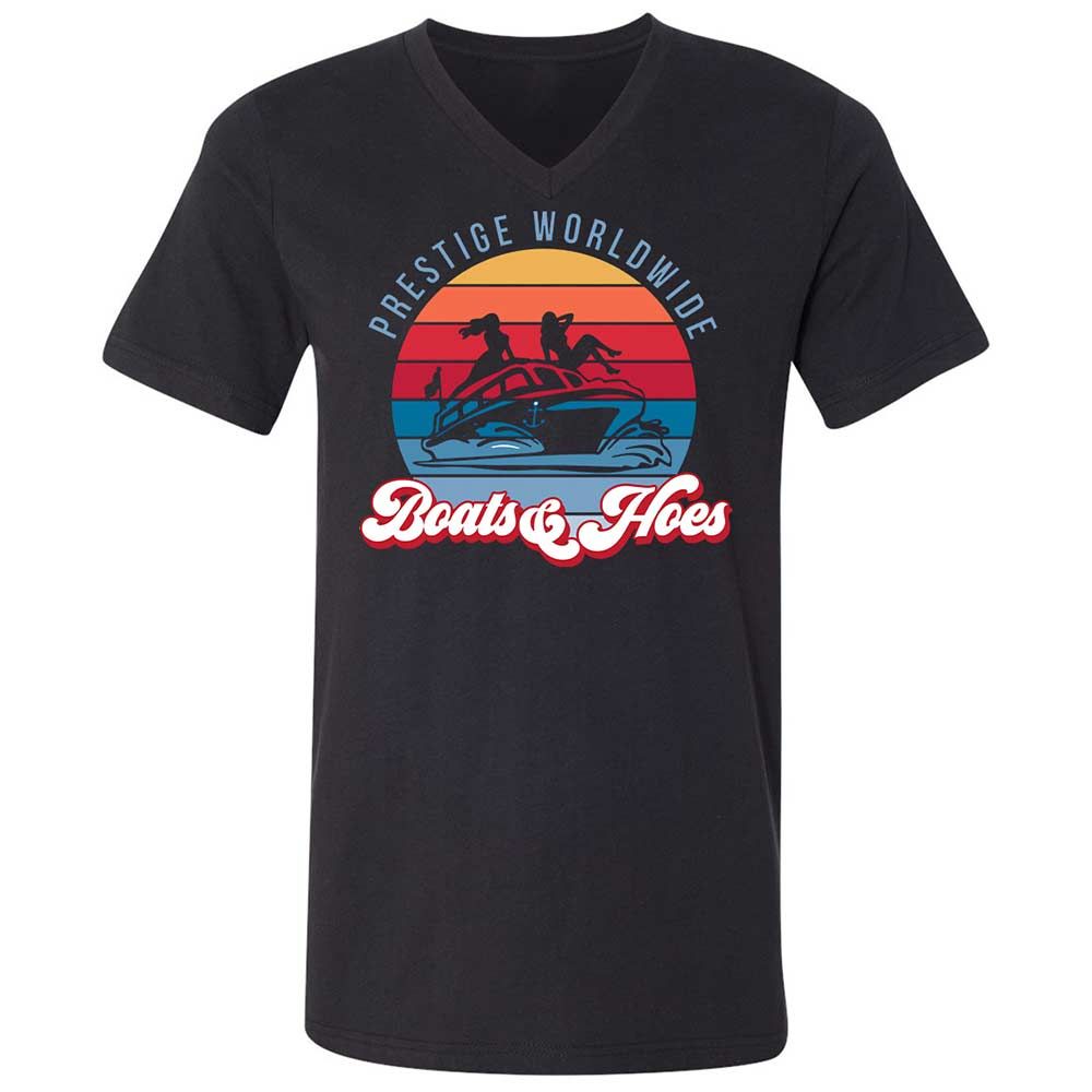 Unisex V-Neck T-Shirt - XWS4Z1VS - Black - 11