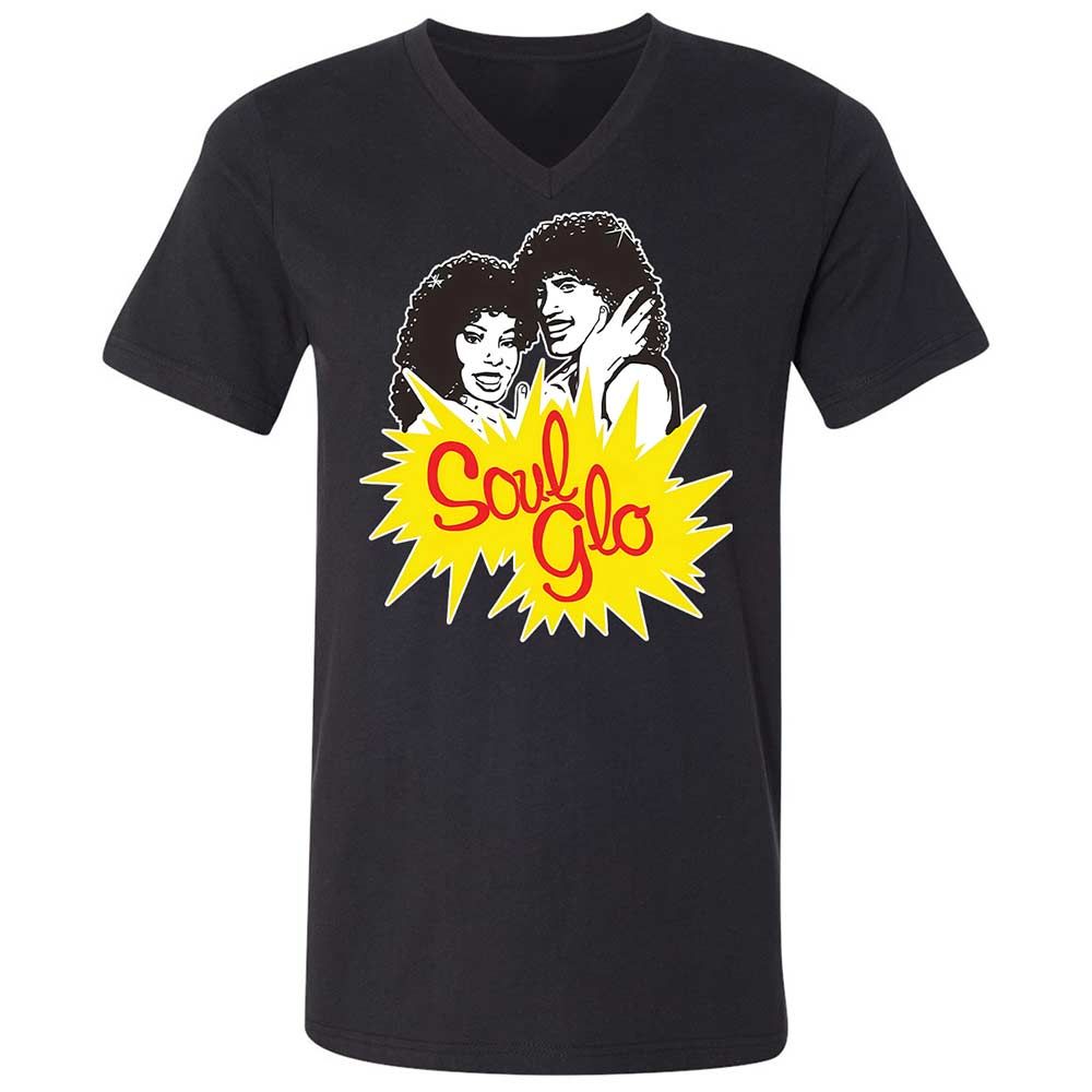 Unisex V-Neck T-Shirt - G96SR6VM - Black - 11