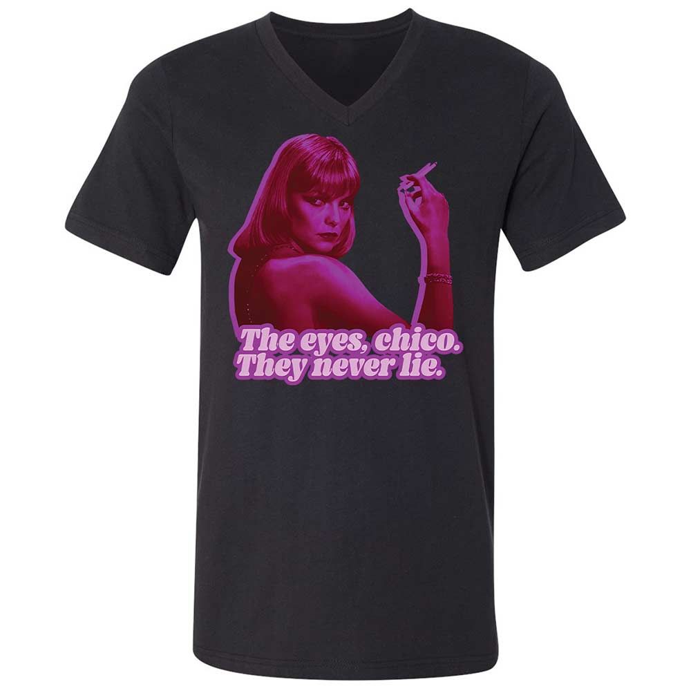 Unisex V-Neck T-Shirt - J5LRWTQW - Black - 11
