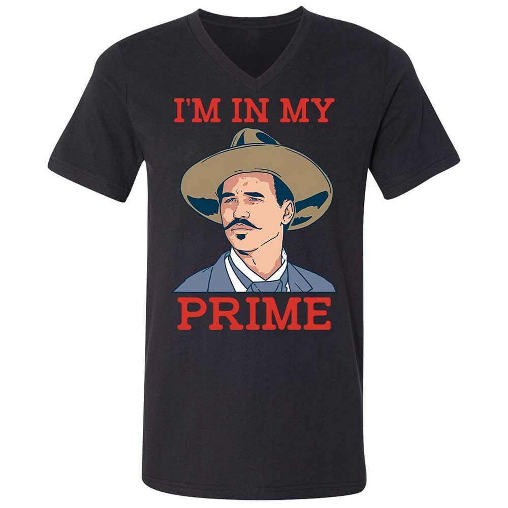 Unisex V-Neck T-Shirt - W8FH271Q - Black - 11