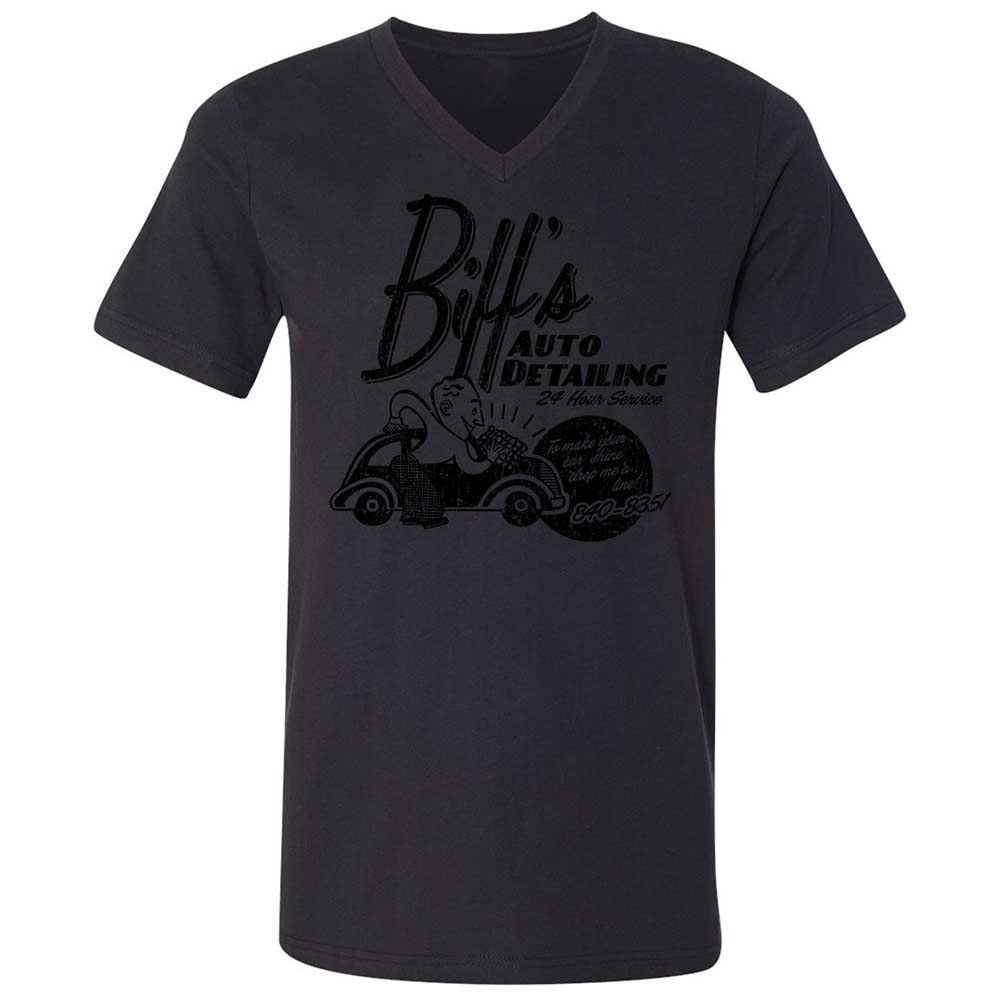 Unisex V-Neck T-Shirt - YQQ2389C - Black - 11