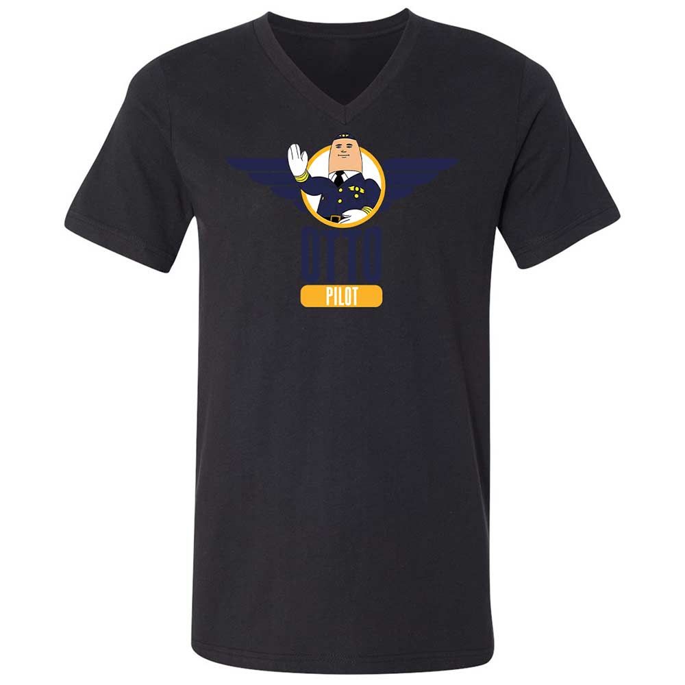 Unisex V-Neck T-Shirt - KZBQSWRY - Black - 11