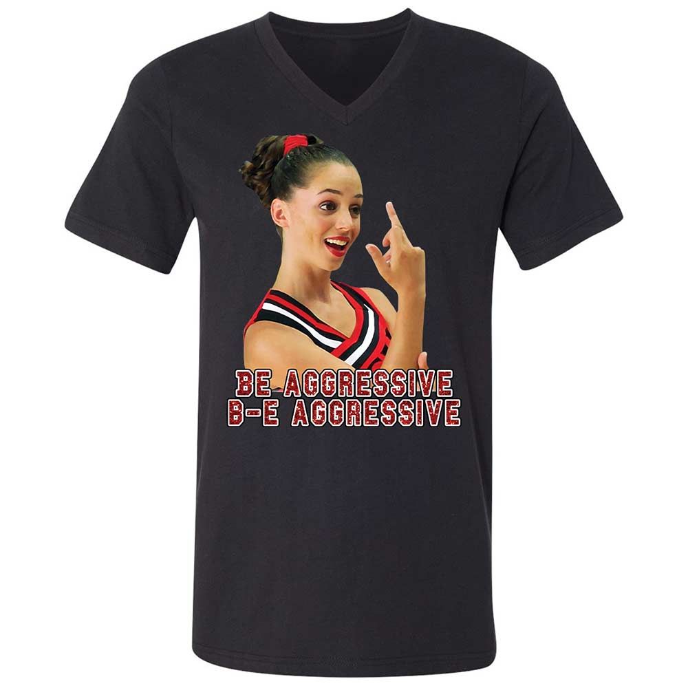Unisex V-Neck T-Shirt - X23KM7CQ - Black - 11