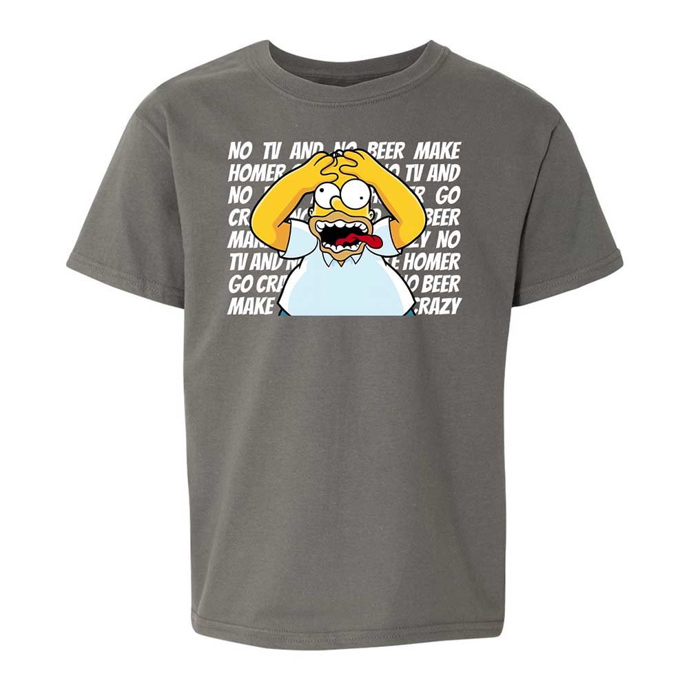 No TV and No Beer Make Homer Go Crazy - Charcoal - 11