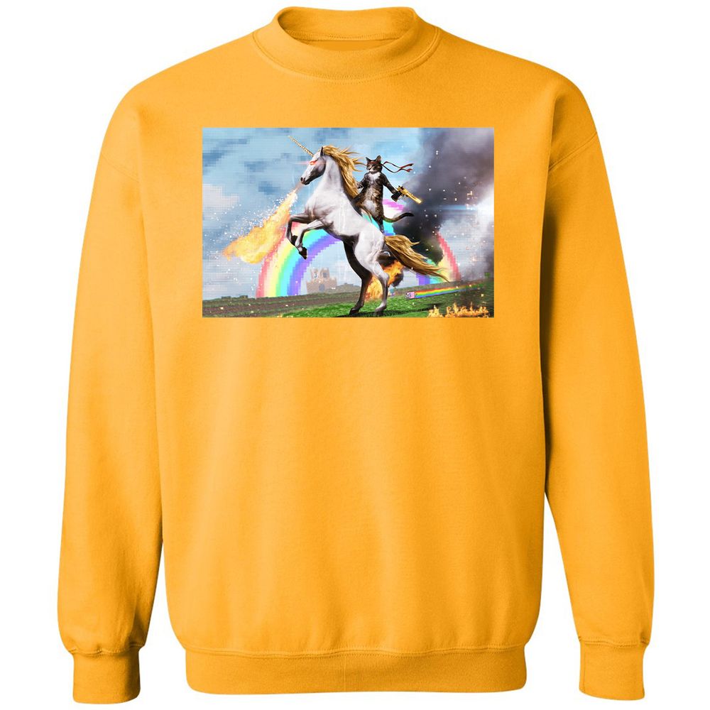 Classic Unisex Sweatshirt - ZNJZDQDG - Gold - 11