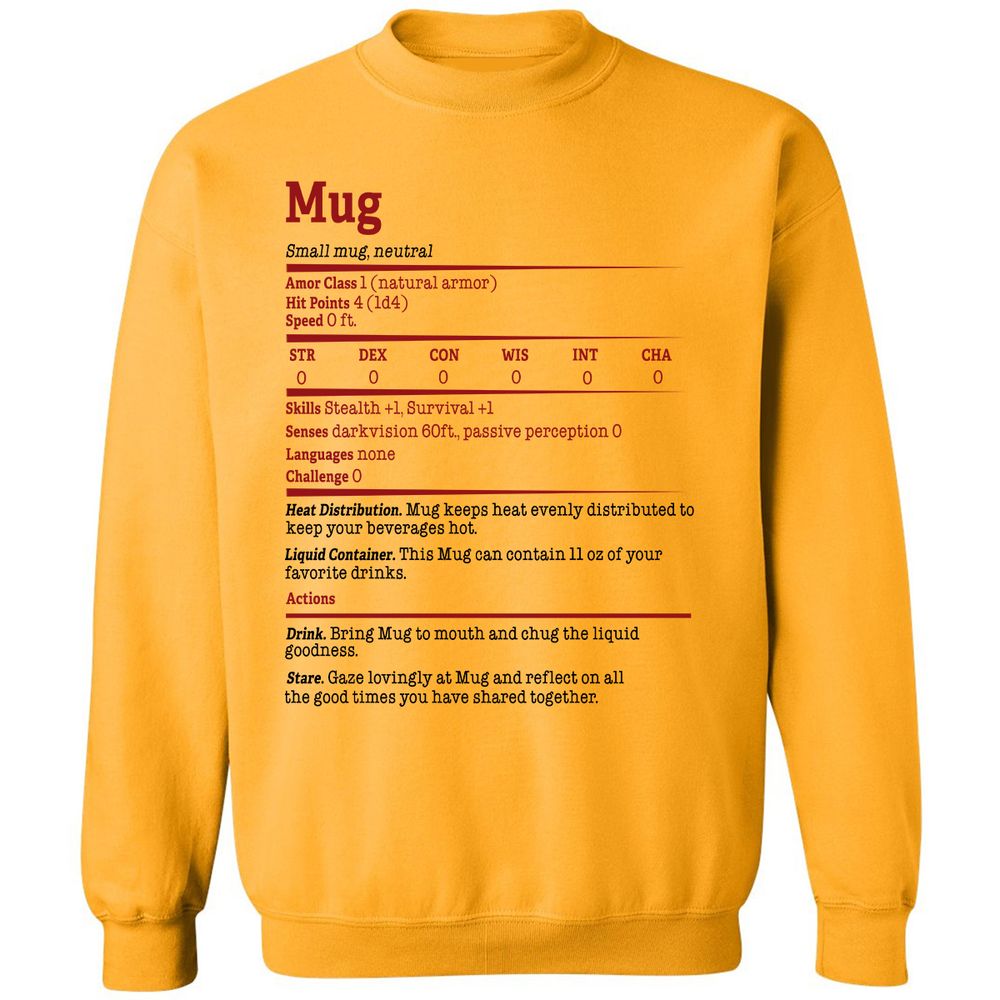 Classic Unisex Sweatshirt - X88NG3P1 - Gold - 11