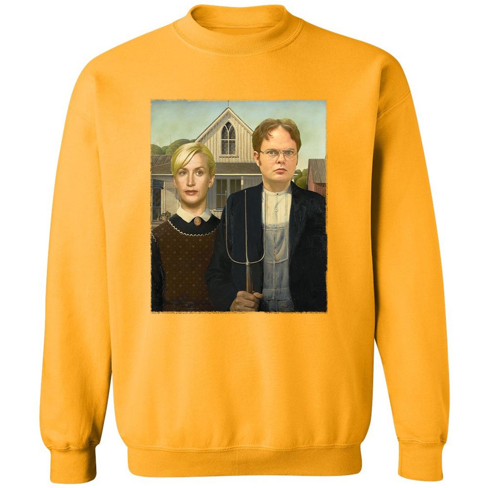 Classic Unisex Sweatshirt - Q8GE44KH - Gold - 11