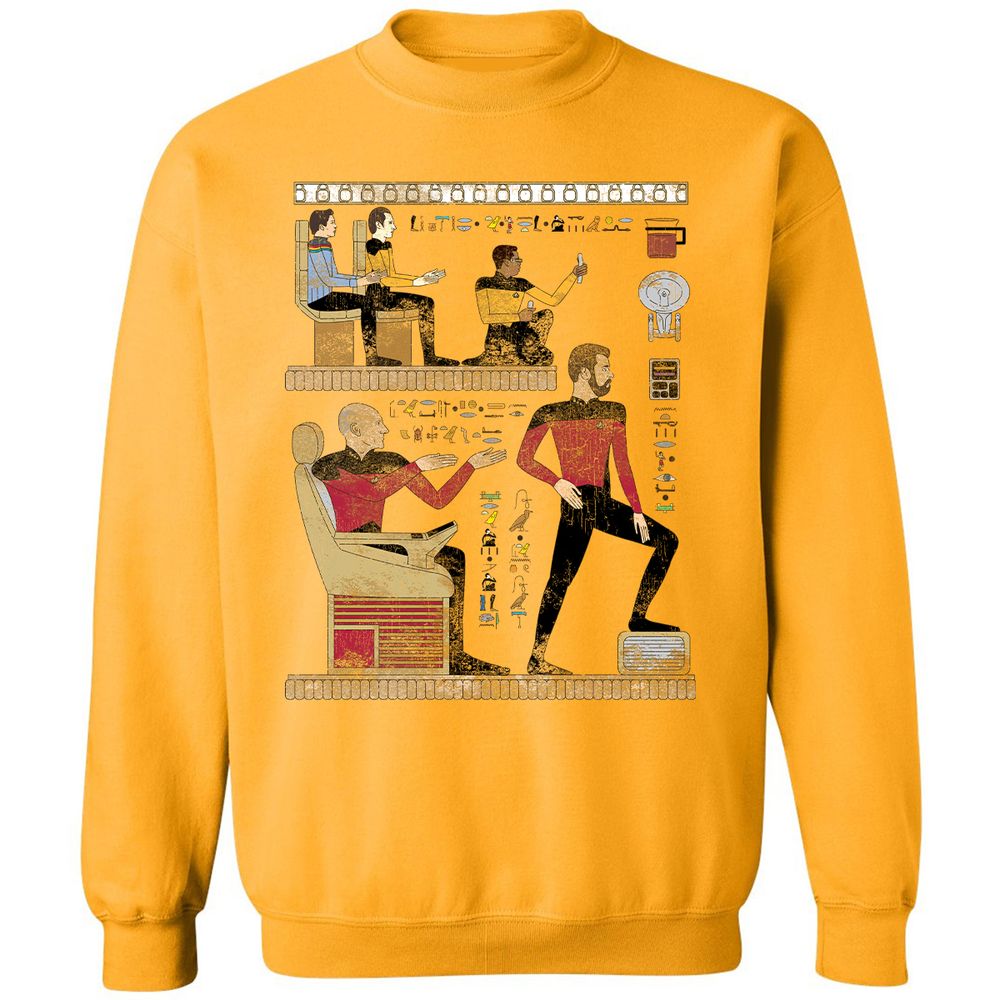 Classic Unisex Sweatshirt - FP9V2MWK - Gold - 11
