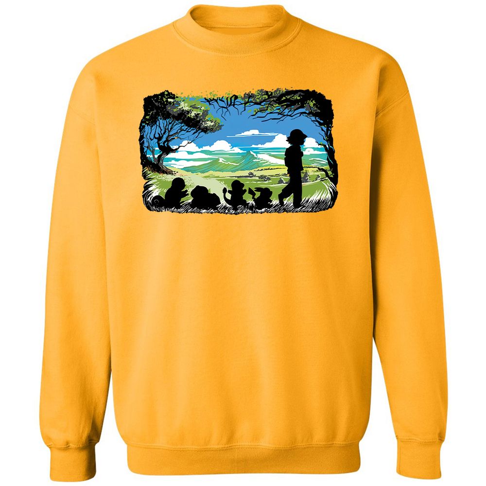 Classic Unisex Sweatshirt - C3Y9D6QF - Gold - 11