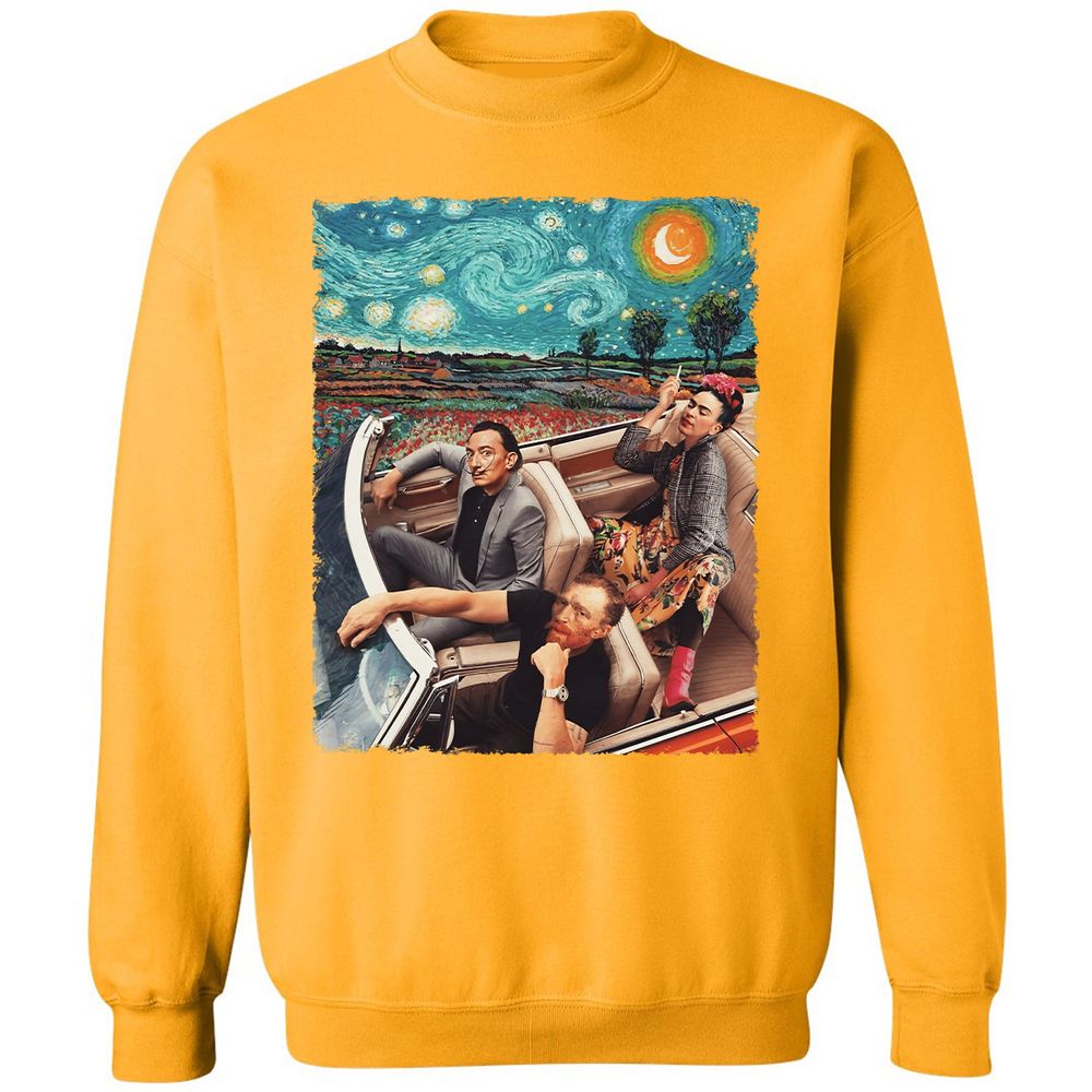 Classic Unisex Sweatshirt - W498J6TY - Gold - 11