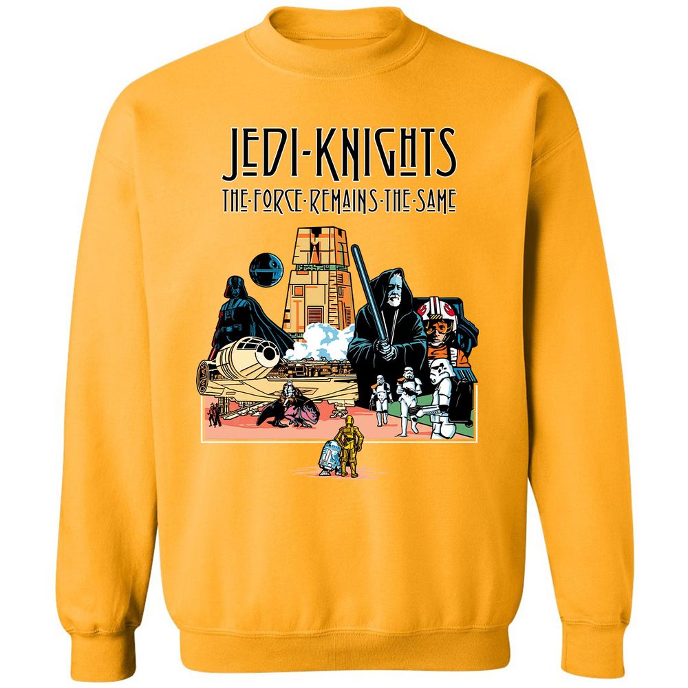 Classic Unisex Sweatshirt - Y87VJ22P - Gold - 11