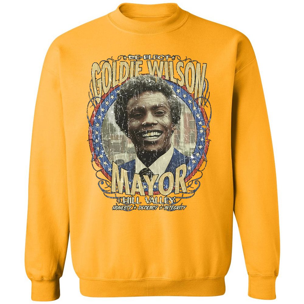 Re-Elect Mayor Goldie Wilson - Gold - 11