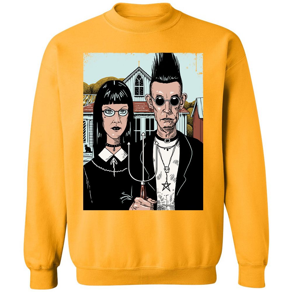 Classic Unisex Sweatshirt - MHW7PTVK - Gold - 11