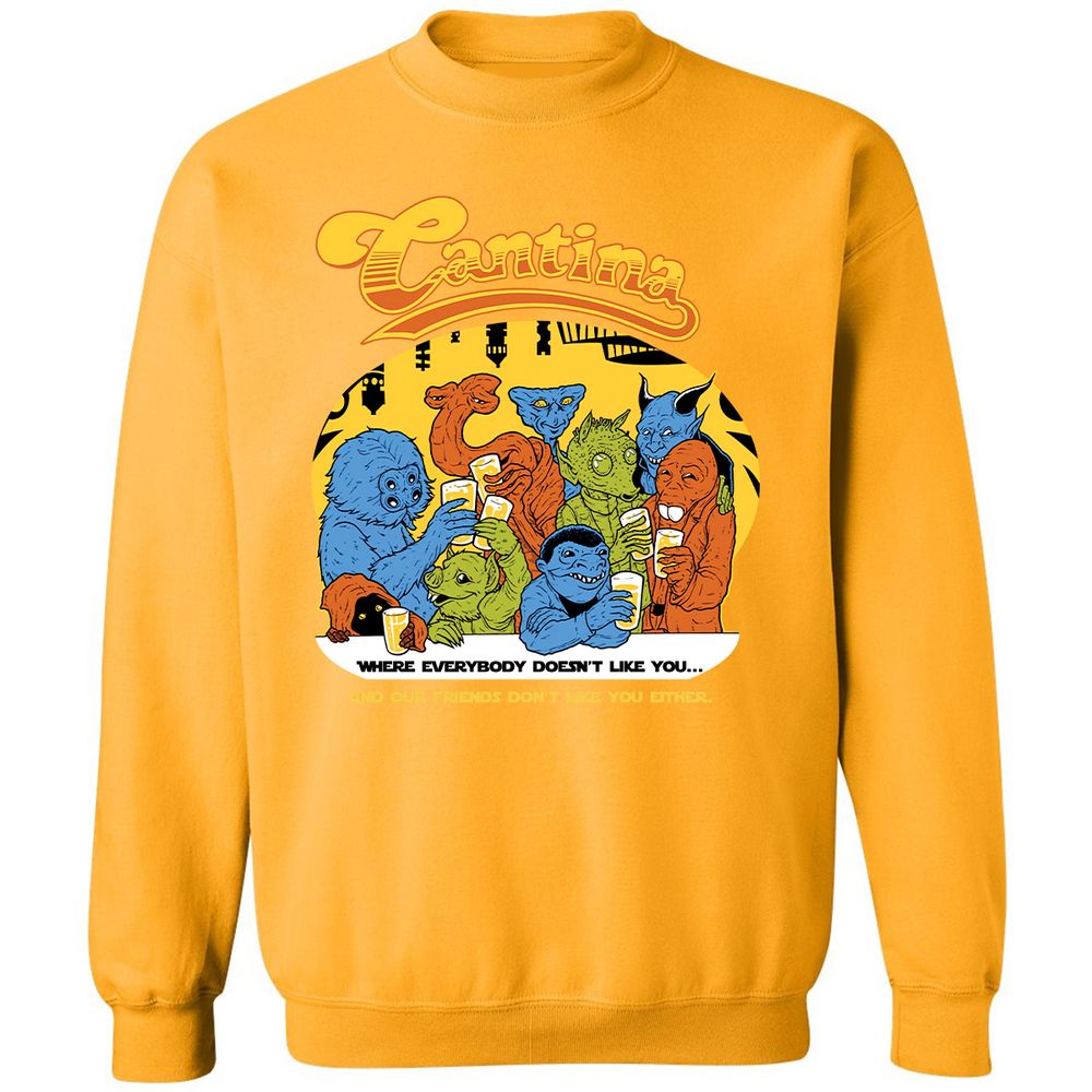 Classic Unisex Sweatshirt - DZUFN7QM - Gold - 11