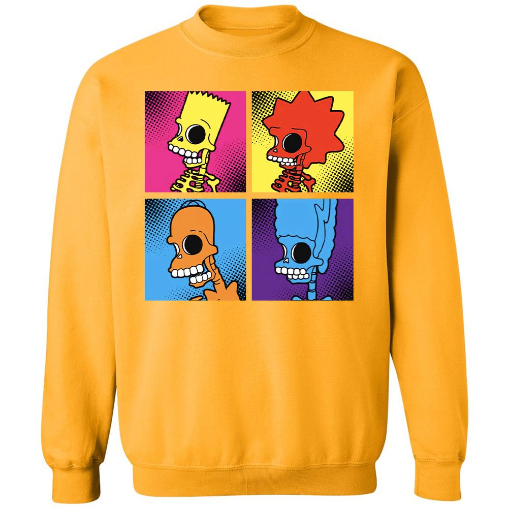 Classic Unisex Sweatshirt - SK8JE86K - Gold - 11