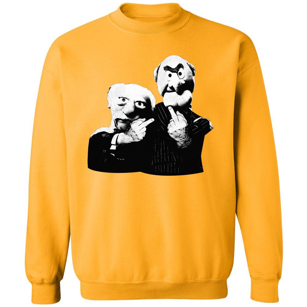 Statler and Waldorf Middle Finger - Gold - 11