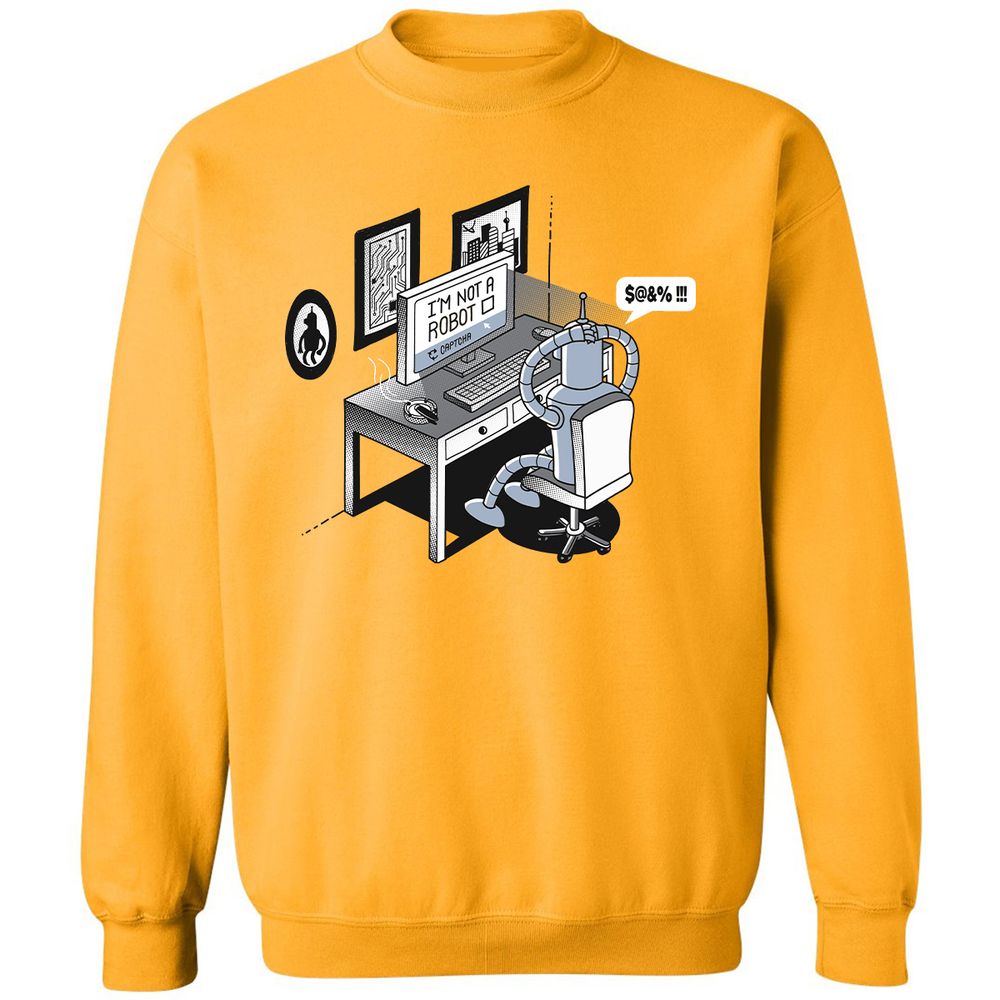Classic Unisex Sweatshirt - F7SFQ7GG - Gold - 11