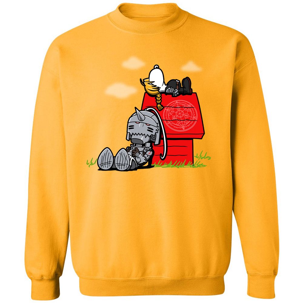 Classic Unisex Sweatshirt - ZV859MNW - Gold - 11
