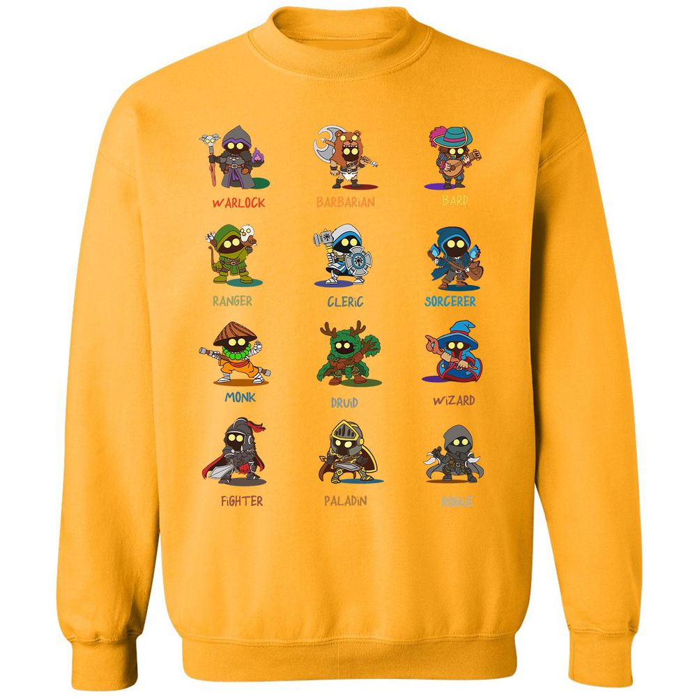 Classic Unisex Sweatshirt - F48C1KBY - Gold - 11