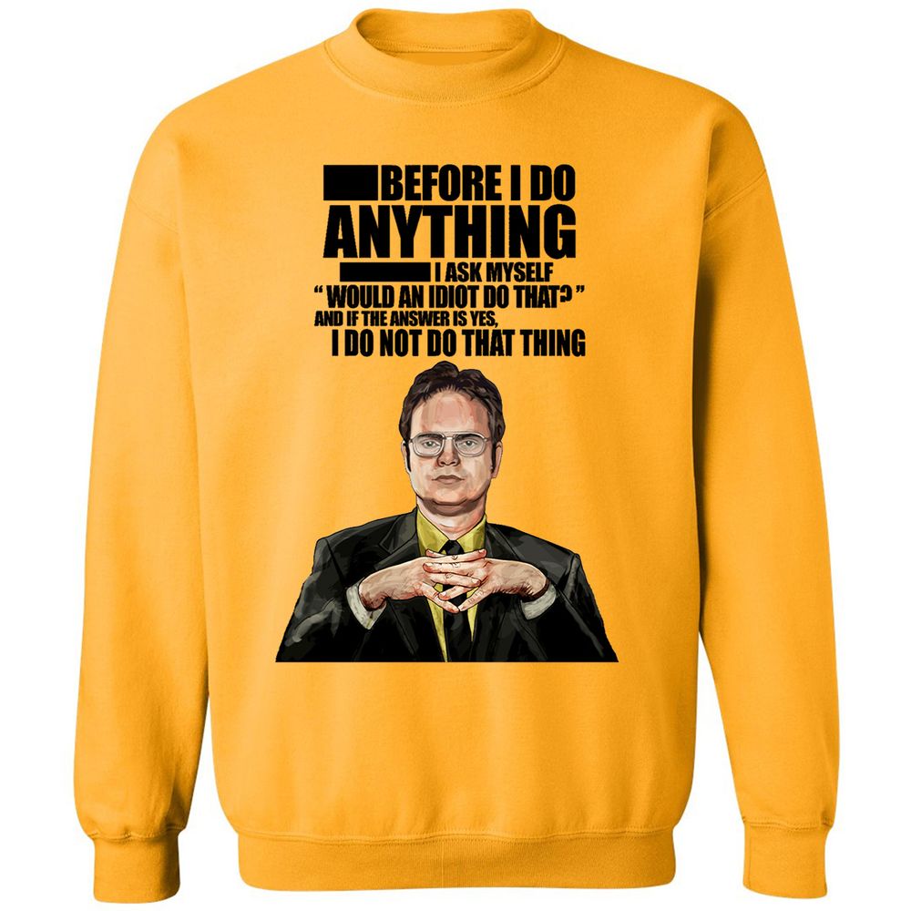 Classic Unisex Sweatshirt - 4LKGQU86 - Gold - 11