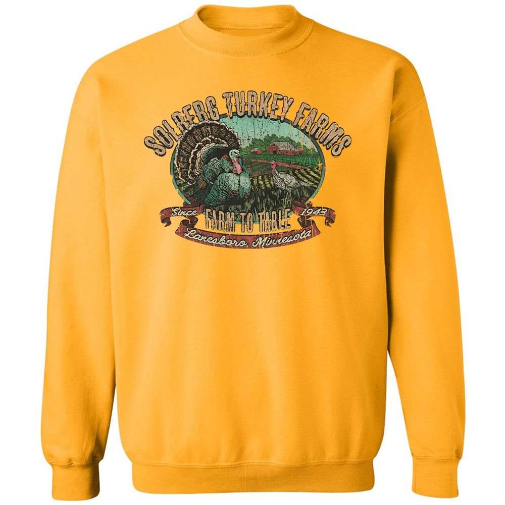 Vintage Turkey Farm Thanksgiving - Gold - 11